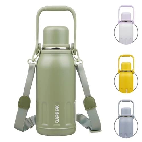 Consistent Stainless Steel Insulated Bottle with Handle Strap User-Friendly