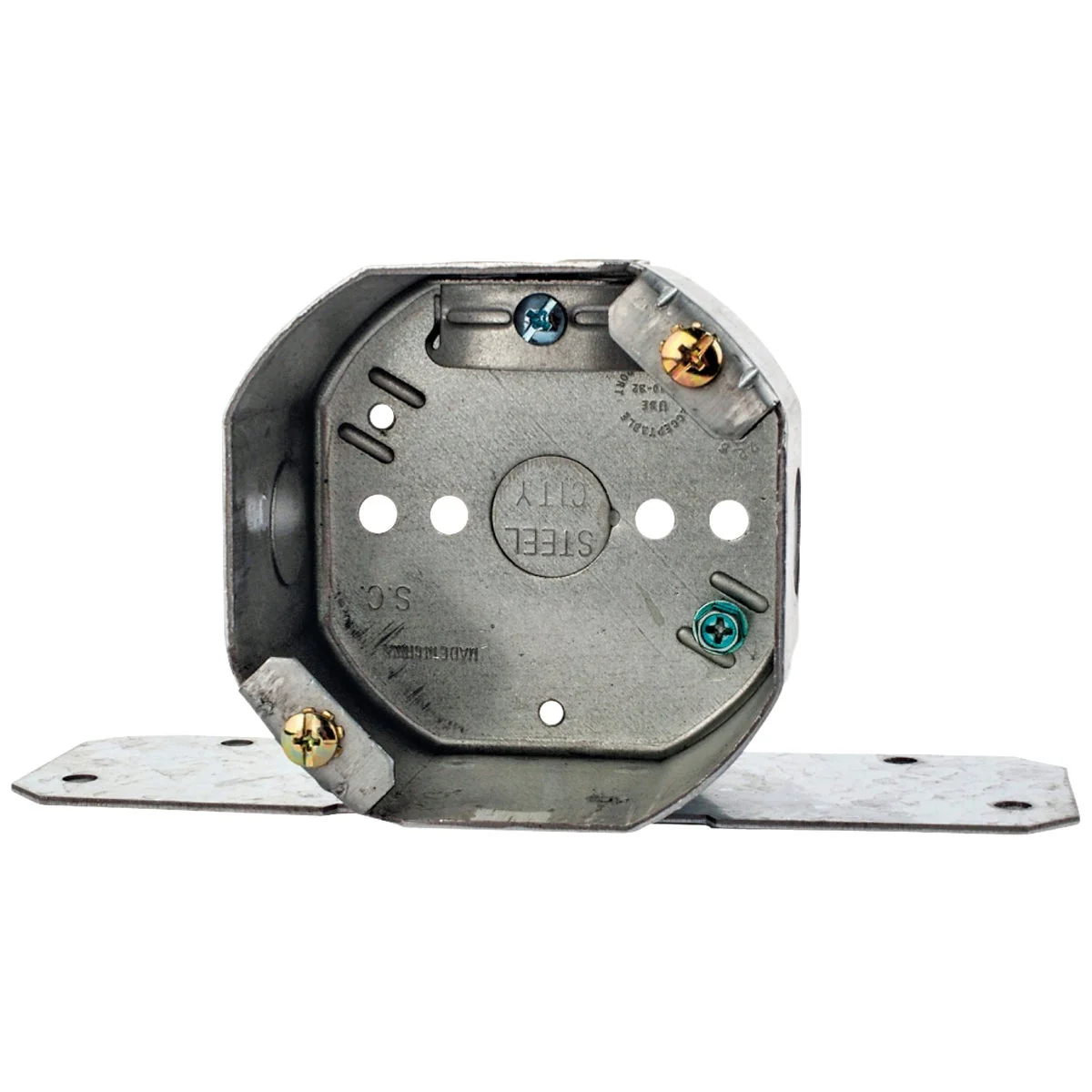 Certified Steel City 4 In. New Construction Octagon Ceiling Fan Support Box Exclusive