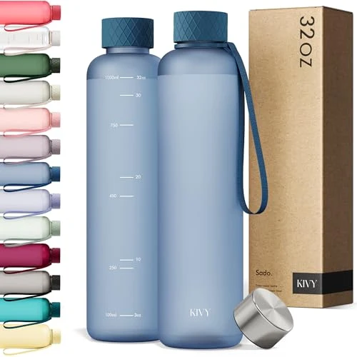 Stylish Slim Water Bottle 32oz Tritan Smooth