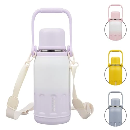 Innovative Stainless Steel Insulated Bottle with Handle Strap Unique