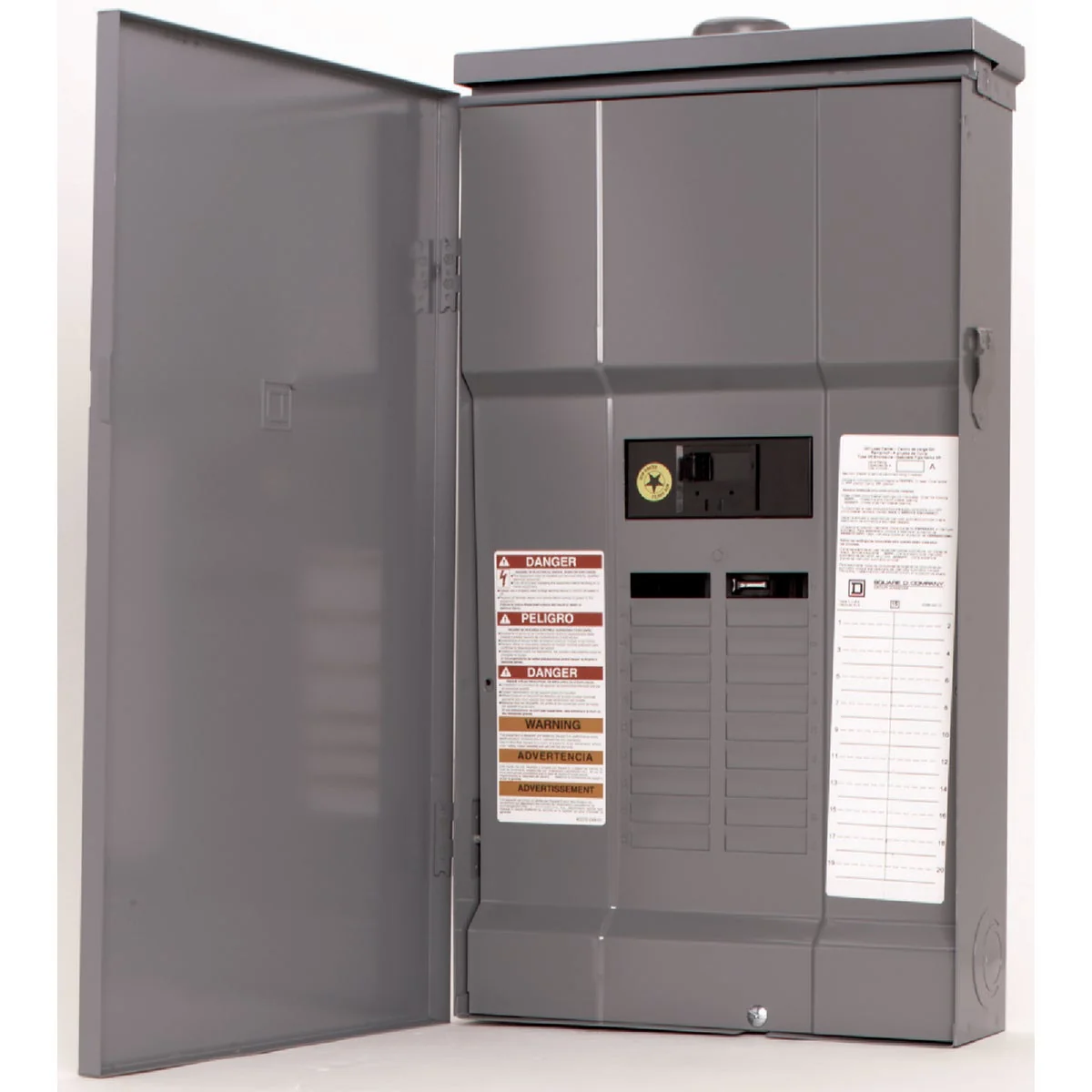 Crafted Square D QO 200A 30-Space 30-Circuit Raintight Main Breaker Plug-on Neutral Load Center World-Class