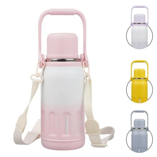 Superior Stainless Steel Insulated Bottle with Handle Strap Premium Material