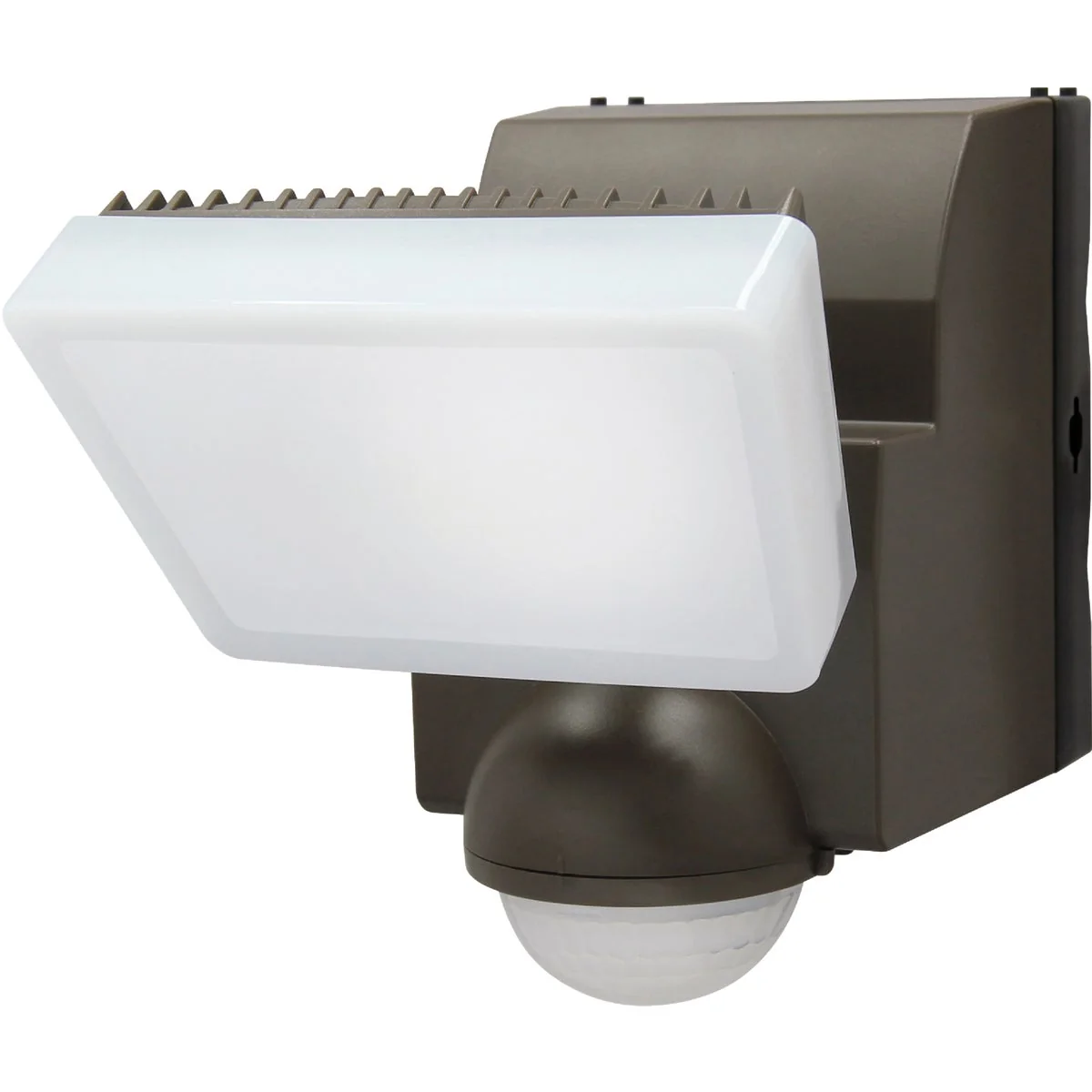 Traditional IQ America Bronze 500 Lm. LED Motion Sensing Battery Operated 1-Head Security Light Fixture Efficient