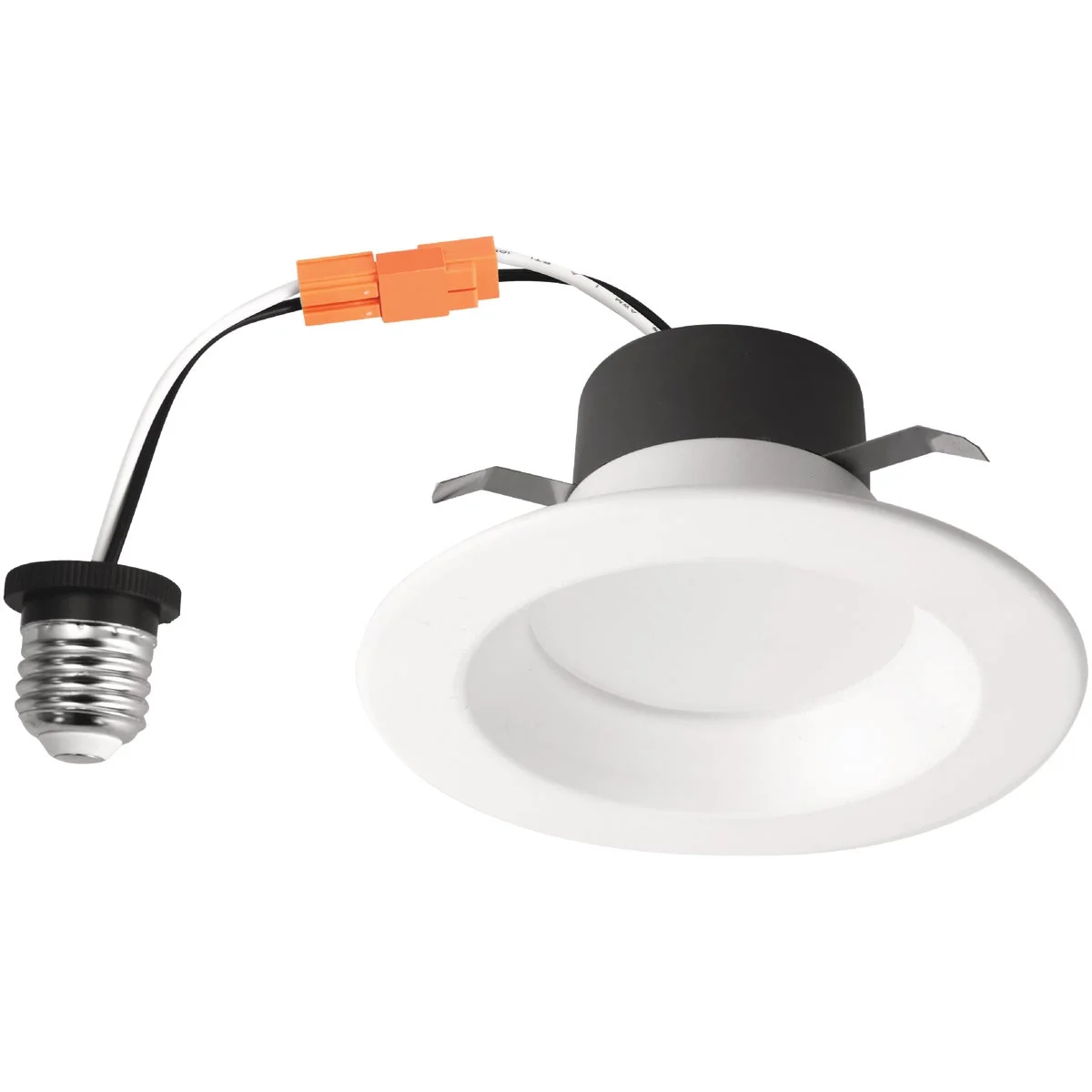 Relaxed 4 In. Retrofit IC Rated White LED CCT Tunable Downlight with Smooth Trim 650 Lm. Smart