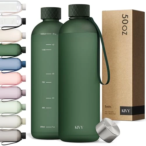 Carefully Designed Large Water Bottle 50oz Tritan Solid