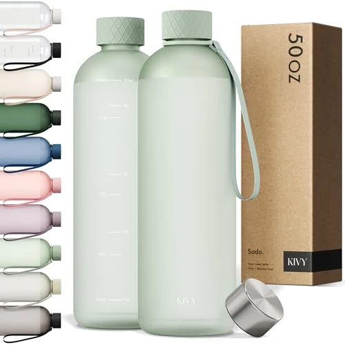 Responsible Large Water Bottle 50oz Tritan Functional