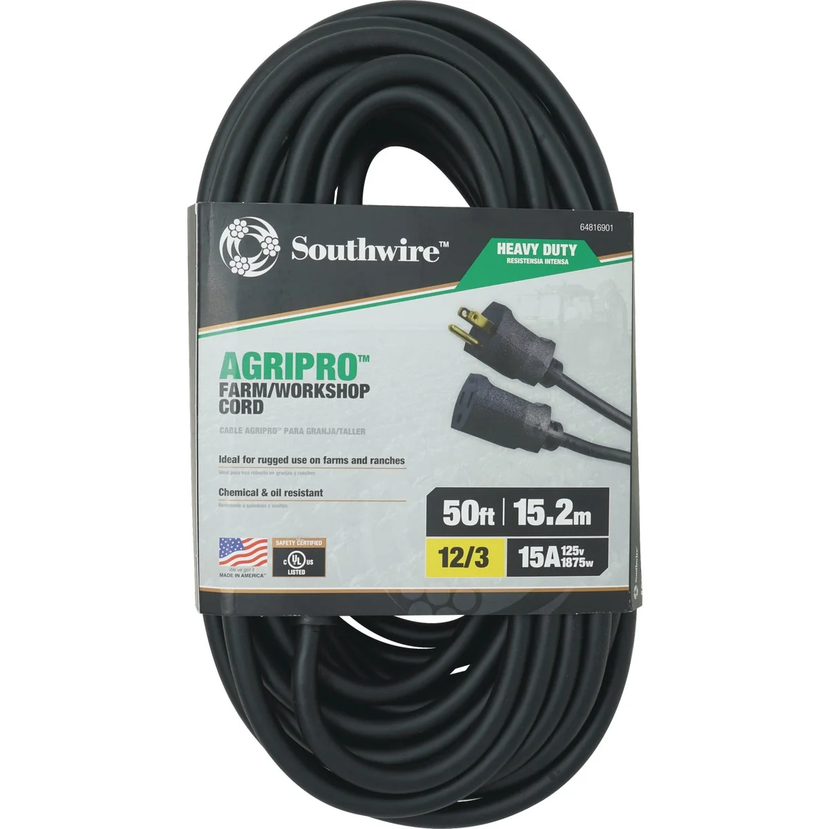 Unique Southwire AgriPro 50 Ft. 12 3 Heavy-Duty Farm Extension Cord Proven