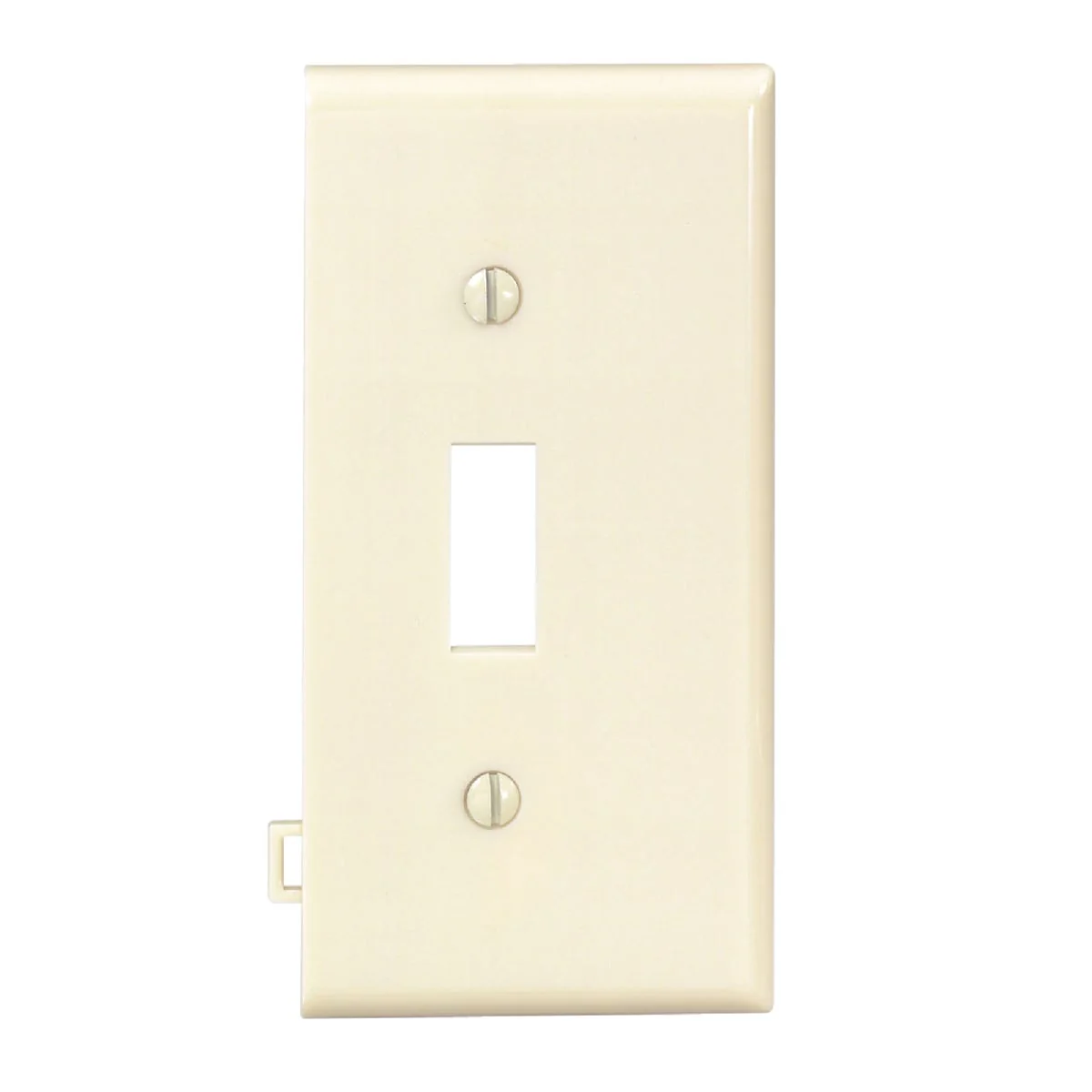 Convenient Leviton 1-Gang Plastic Sectional Toggle Switch Wall Plate End Panel Ivory Crafted