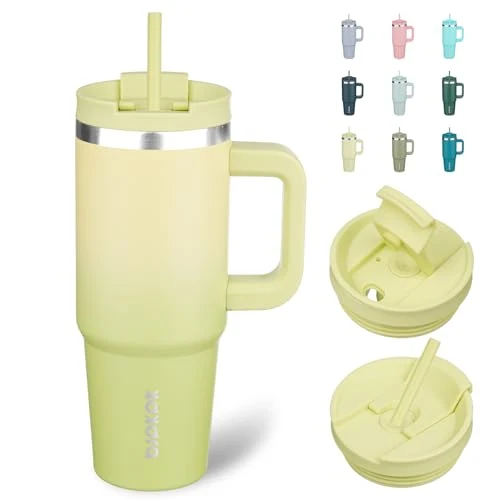 Powerful 30 oz Insulated Tumbler with Handle Straw Original