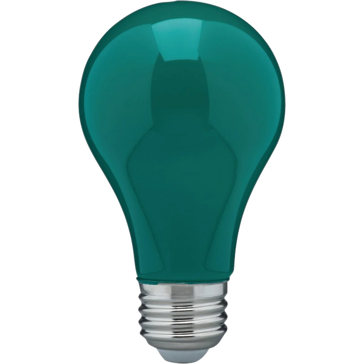 Trendy Satco Nuvo 60W Equivalent Green A19 Medium LED Party Light Bulb Lightweight