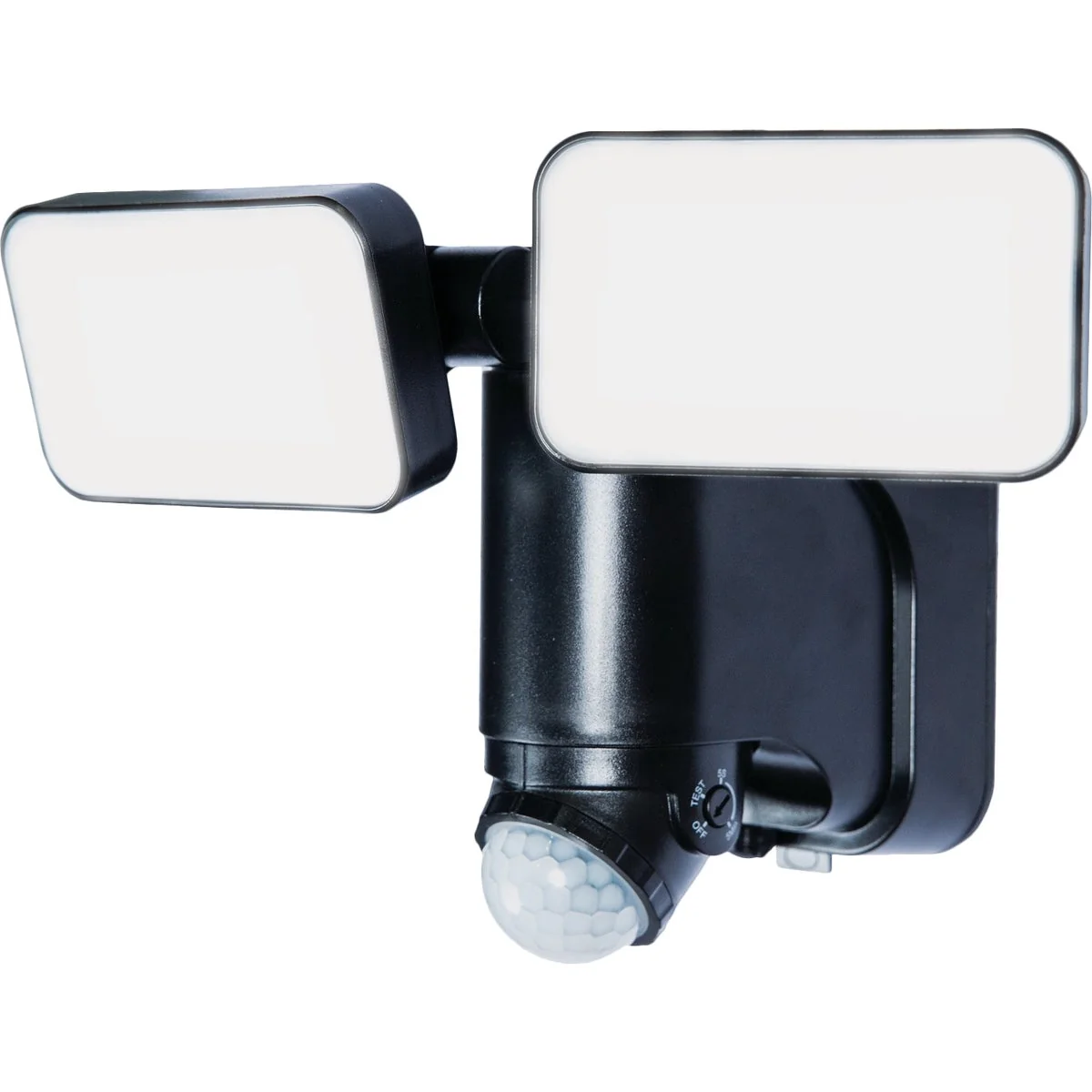 Certified Heath Zenith Black Motion Activated Twin Head LED Solar Powered Security Light Fixture 600-Lumen Authentic