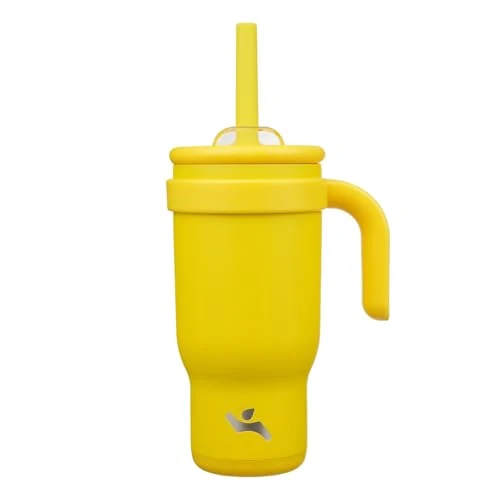 Convenient 18 oz Tumbler with Handle and Straw Exceptional