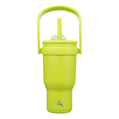 Elegant 30 oz Tumbler with Handle and Straw Flexible