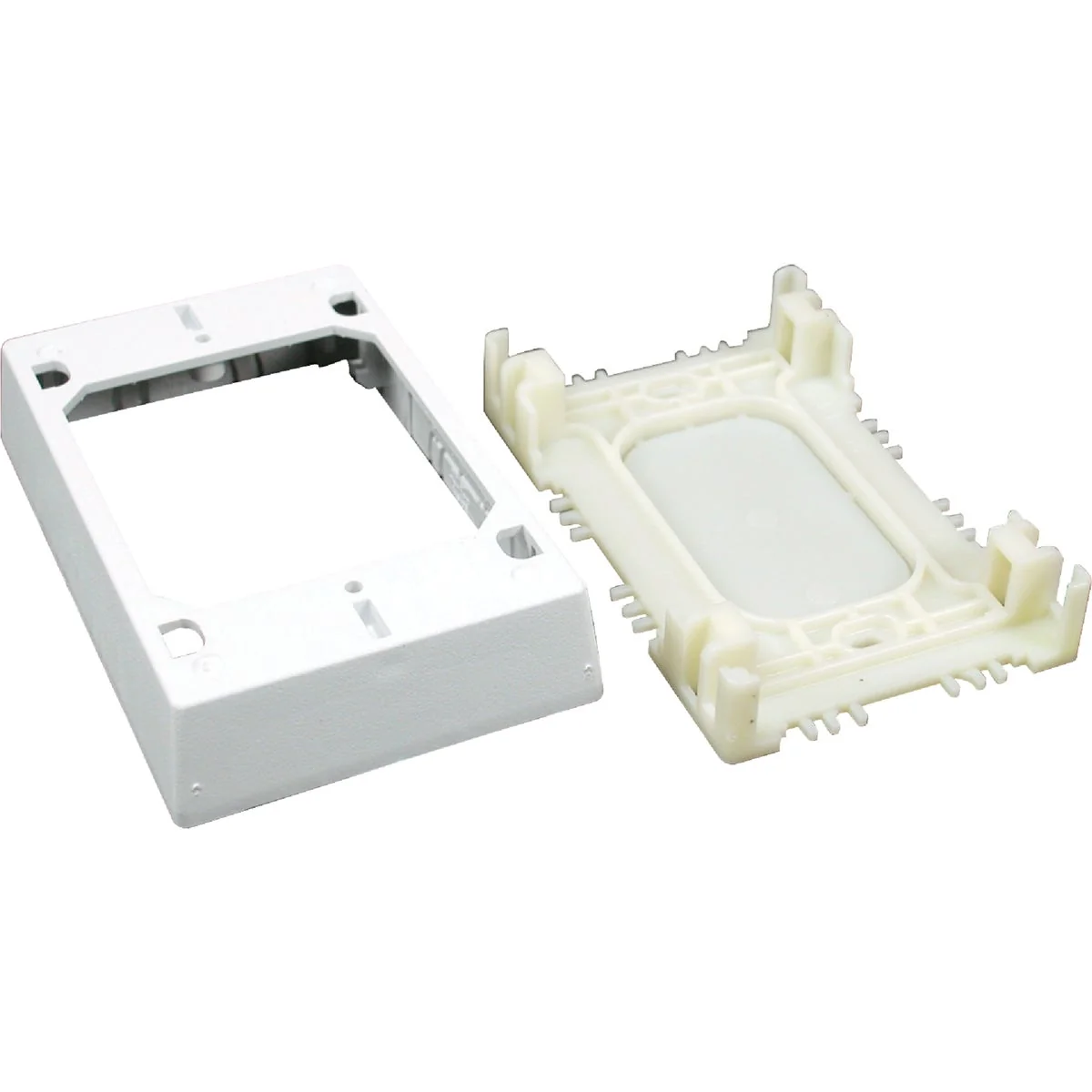 Premium Wiremold White Plastic 1 In. Switch Outlet Box Organic