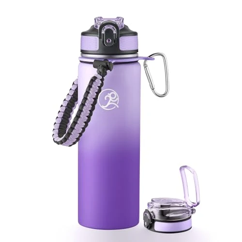 Effective 24oz Insulated Stainless Steel Travel Water Bottle Durable