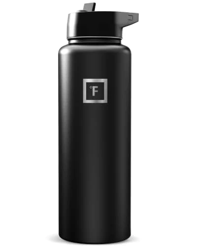 Fashionable 40 oz Wide Mouth Water Bottle with Straw Fast