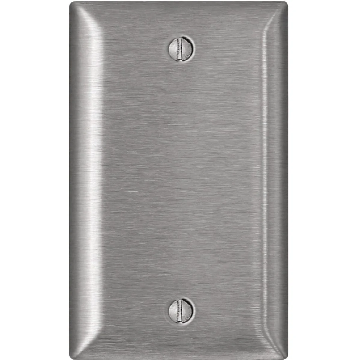 Classic Leviton 1-Gang Standard Stainless Steel Magnetic C-Series Blank Wall Plate Stainless Steel Modern