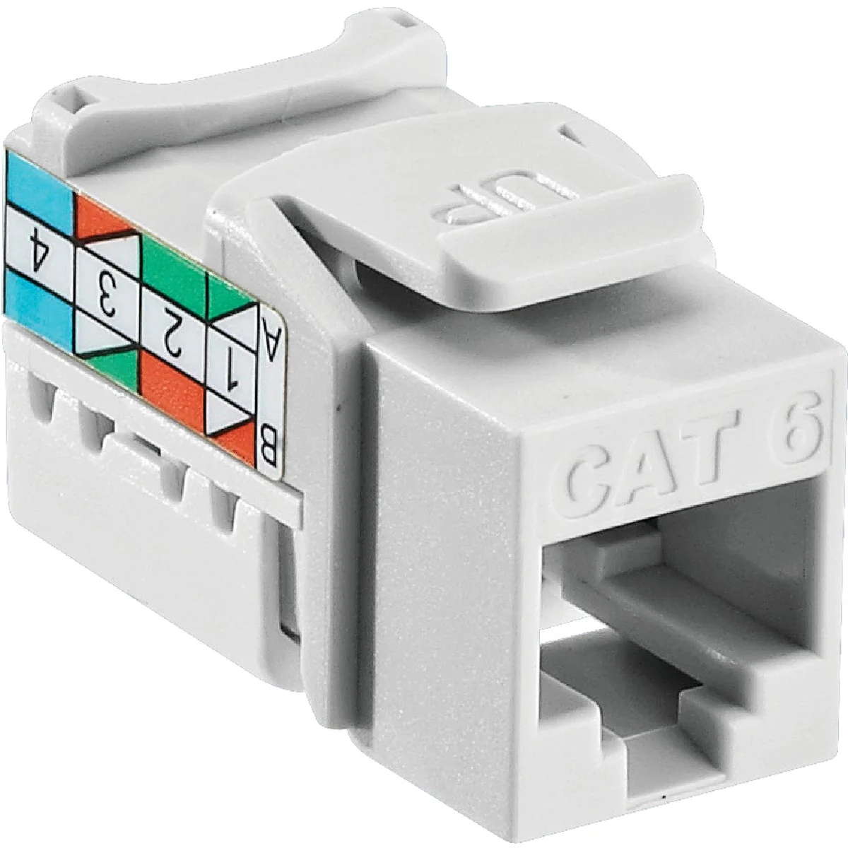 Fast Leviton White 8-Conductor Cat-6 Connector Jack Fine Crafted