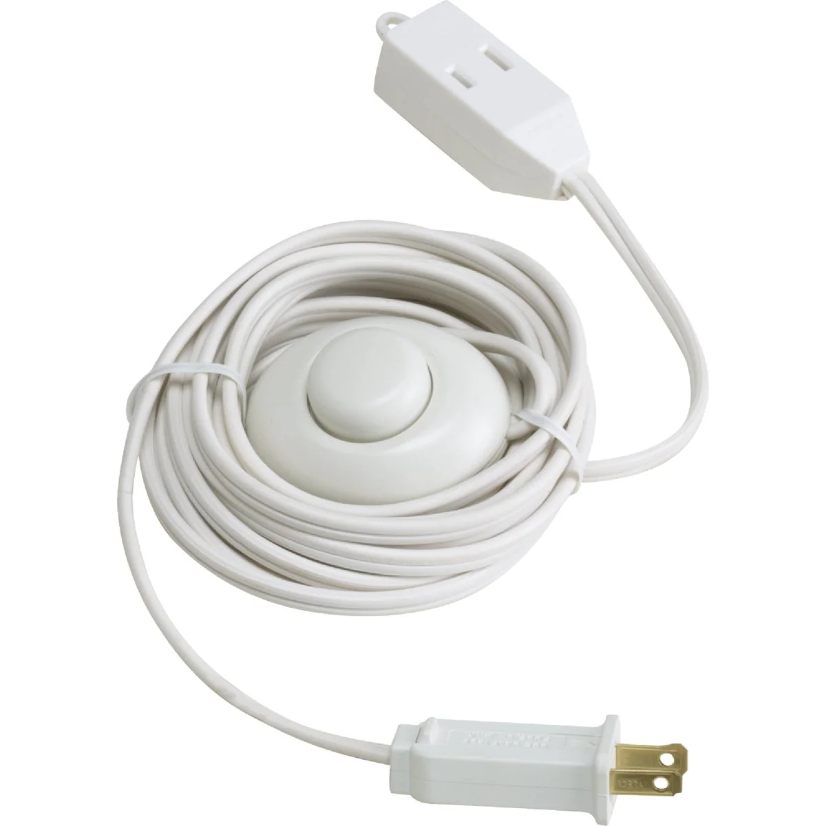 Minimalist Do it 15 Ft. 18 2 White Extension Cord with Foot Switch Exceptional
