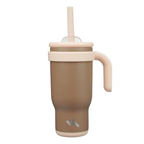 Stylish 18 oz Tumbler with Handle and Straw High-End