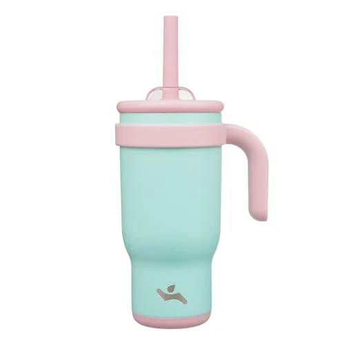 Original 18 oz Tumbler with Handle and Straw Solid