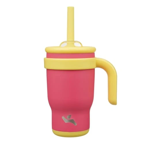 Smooth 14 oz Tumbler with Handle and Straw Quality