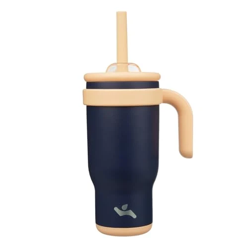 Specialty 18 oz Tumbler with Handle and Straw Clean