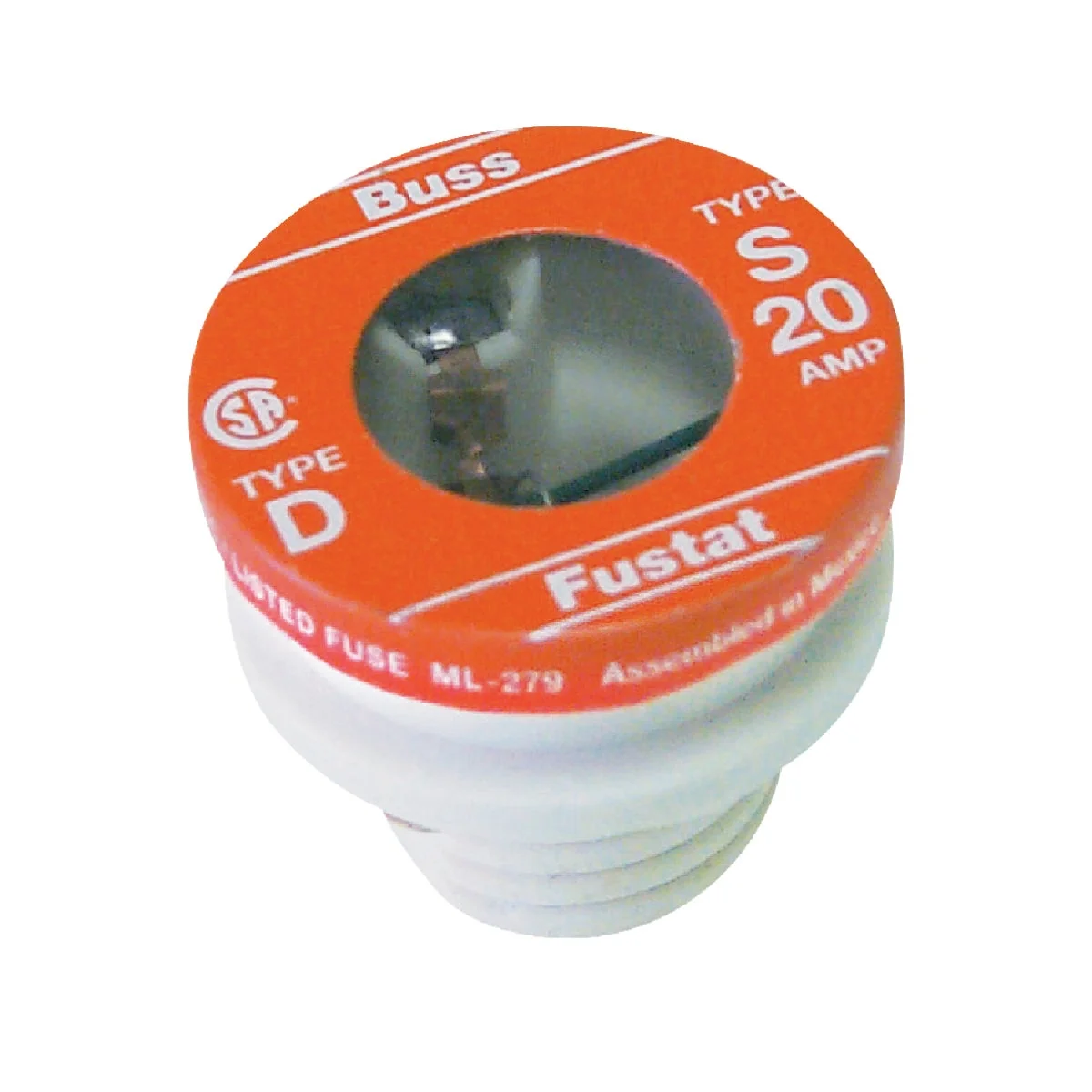 Smooth Bussmann 20A S Time-Delay Plug Fuse 4-Pack Safe