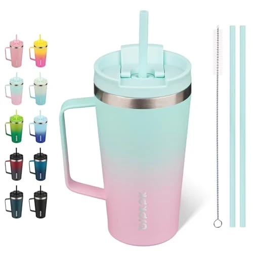 Eco-Friendly 18oz Insulated Tumbler with Handle Optimized
