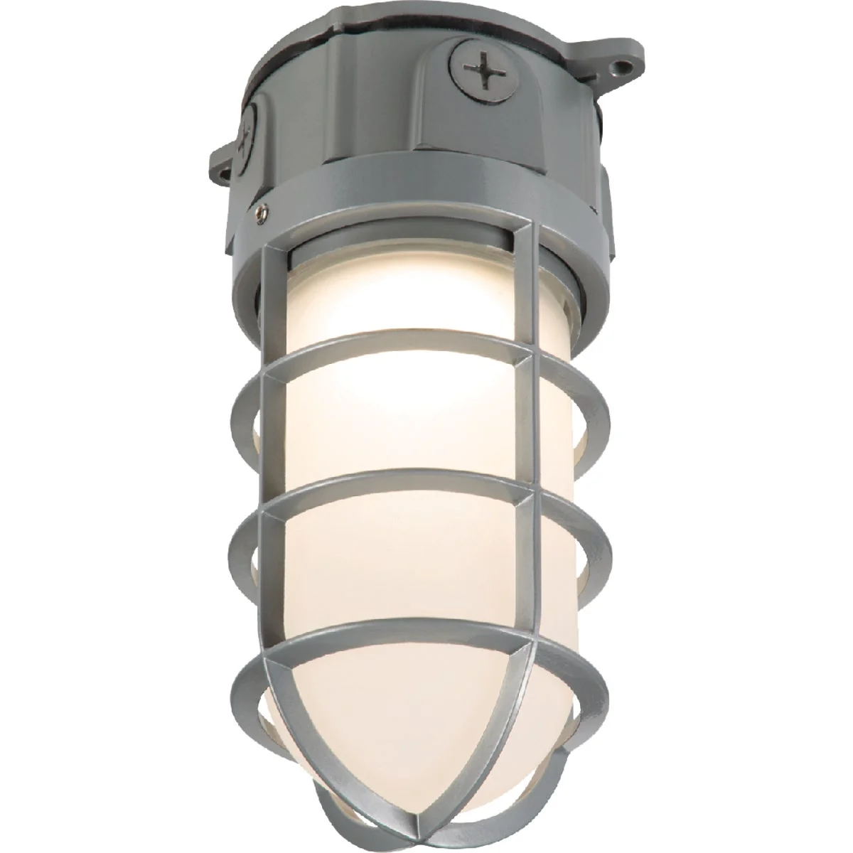 Environmentally Friendly Halo 17.7W LED Vapor Tight Gray Barn Light Fixture Contemporary
