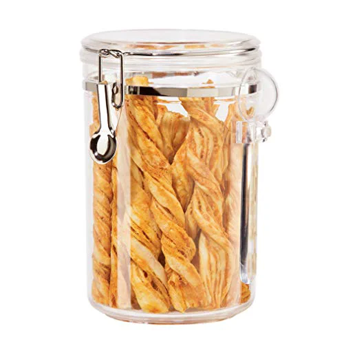 Classic Clear Canister Airtight 61oz Detailed