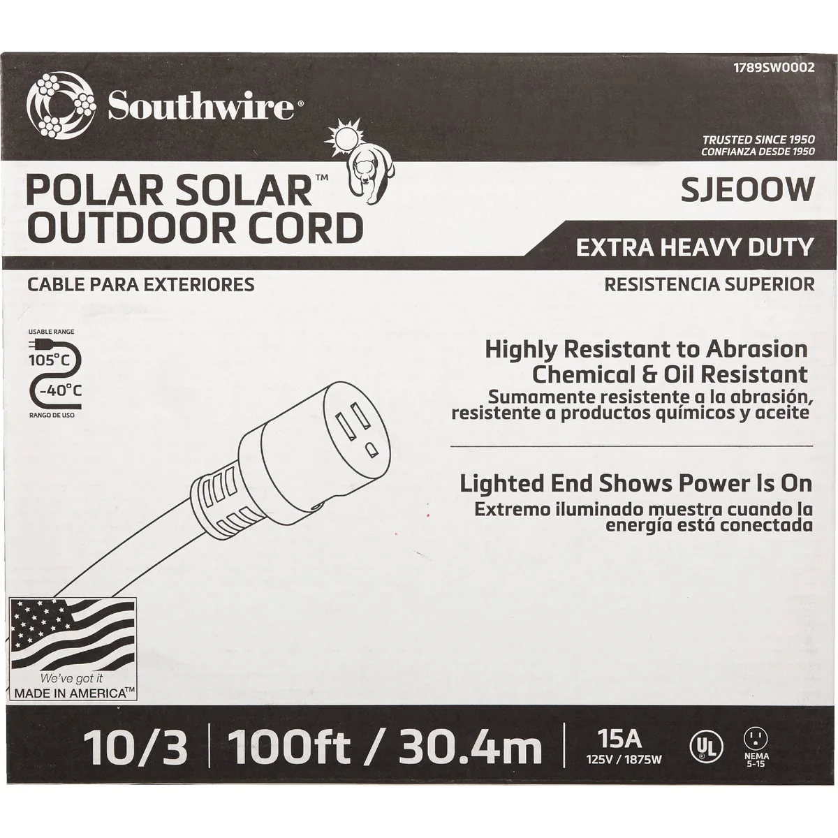 Top-Quality Coleman Cable 100 Ft. 10 3 Cold Weather Extension Cord Quality