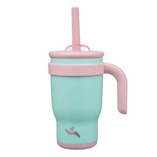Sophisticated 14 oz Tumbler with Handle and Straw Stylish