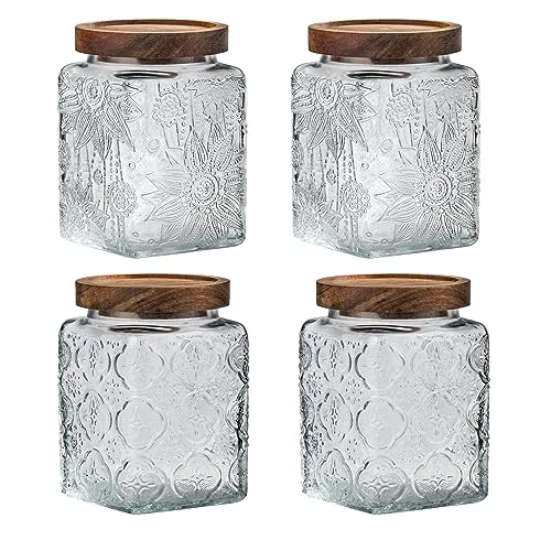 Fine Vintage Glass Airtight Storage Jar Artisan