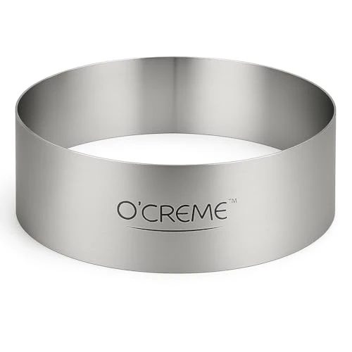 Original Design Cake Ring Sturdy Stainless Steel Round Mousse Cake Ring Mold for Baking Premium Material