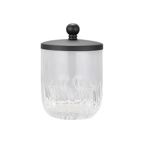 Long-Lasting Glass Jar with Metal Lid for Bathroom Organization High-Performance