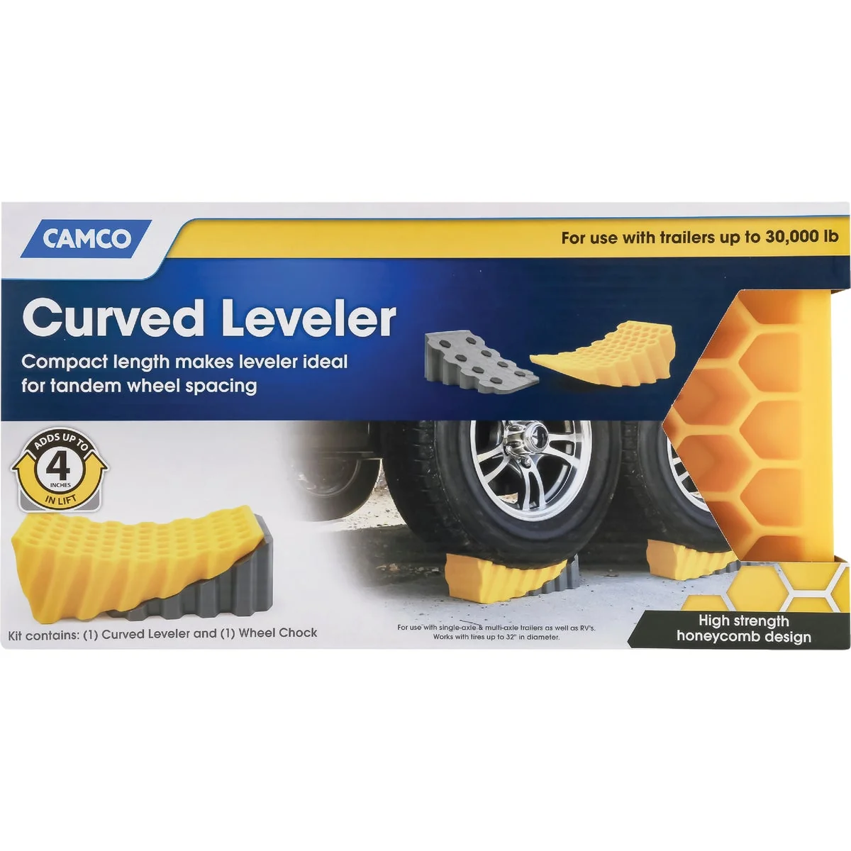 Consistent Camco Curved Trailer RV Leveler Authentic