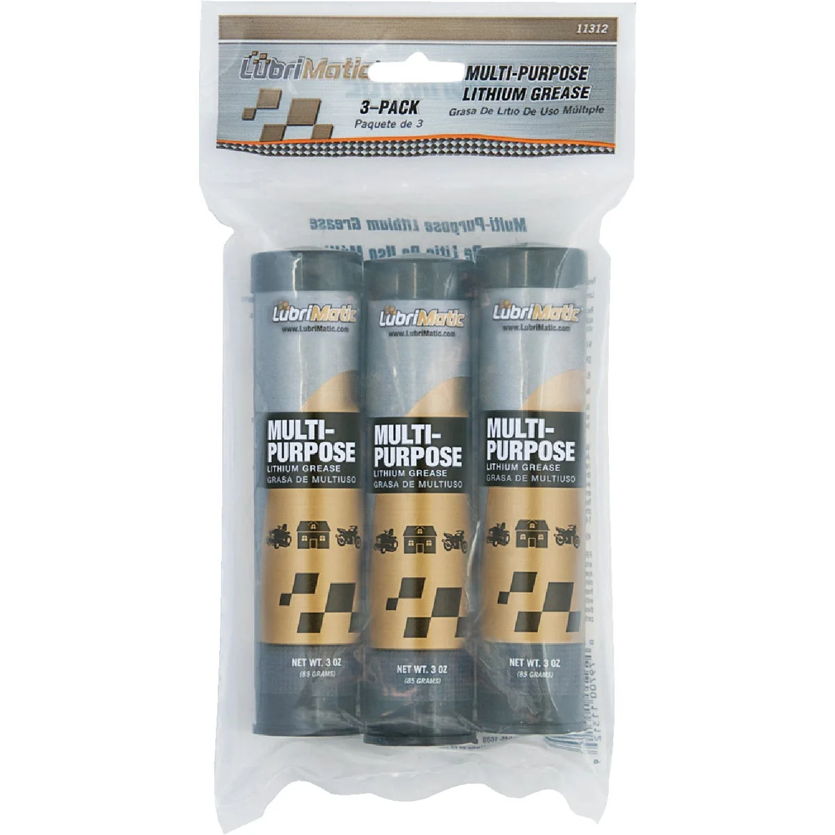 Carefully Designed LubriMatic 3 Oz. Cartridge Multi-Purpose Lithium Grease 3-Pack Official