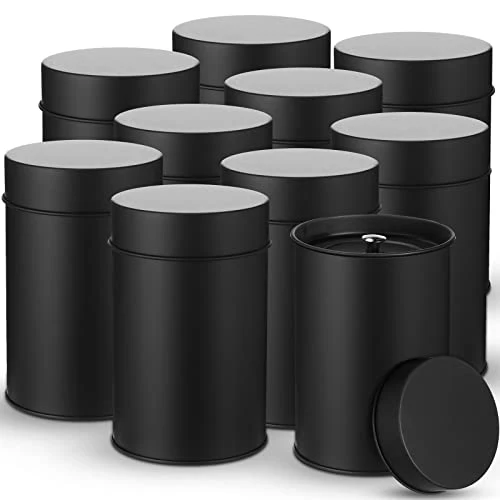 Premium Material 3 Pack Metal Tea Tin Canisters 3 Count Organic