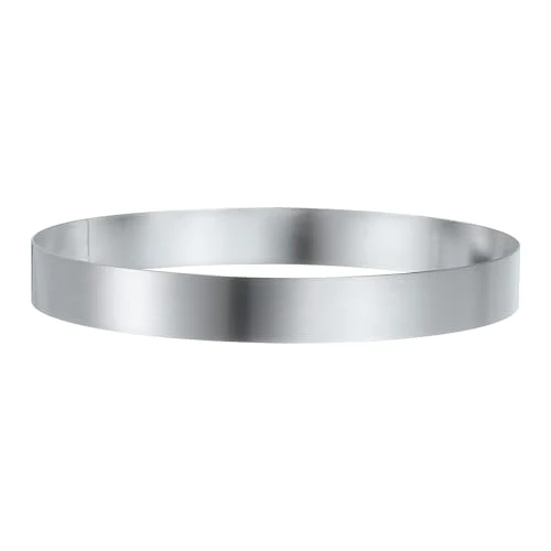Comfortable Round Cake Ring 5.9 x 1 Inch Seamless Stainless Steel Pastry Mousse Dessert Ring Mirror Coating for Baking Cooking English Muffins Crumpet Making Tool Fast