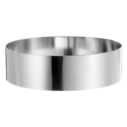 Smart Round Cake Ring 7 x 2 Inch Seamless Stainless Steel Pastry Mousse Dessert Ring Mirror Coating for Baking Cooking Making Tool World-Class