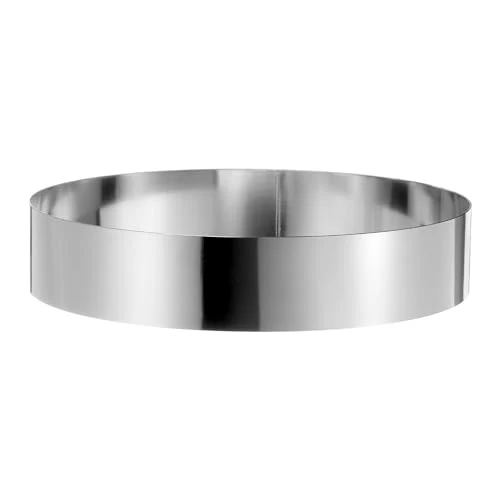 Safe Round Cake Ring 10 x 2 Inch Seamless Stainless Steel Pastry Mousse Dessert Ring Mirror Coating for Baking Cooking Making Tool Powerful