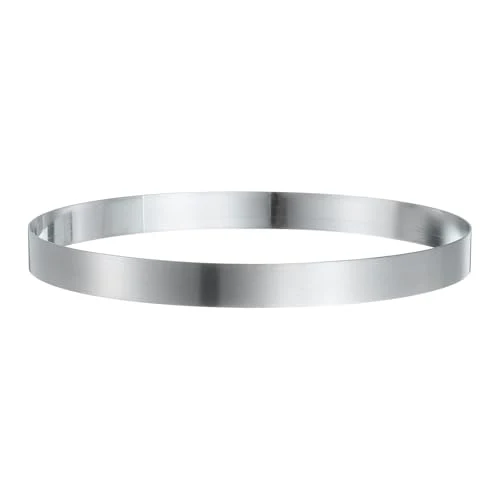 Excellent Round Cake Ring 8.27 x 1 Inch Seamless Stainless Steel Pastry Mousse Dessert Ring Mirror Coating for Baking Cooking English Muffins Crumpet Making Tool Convenient