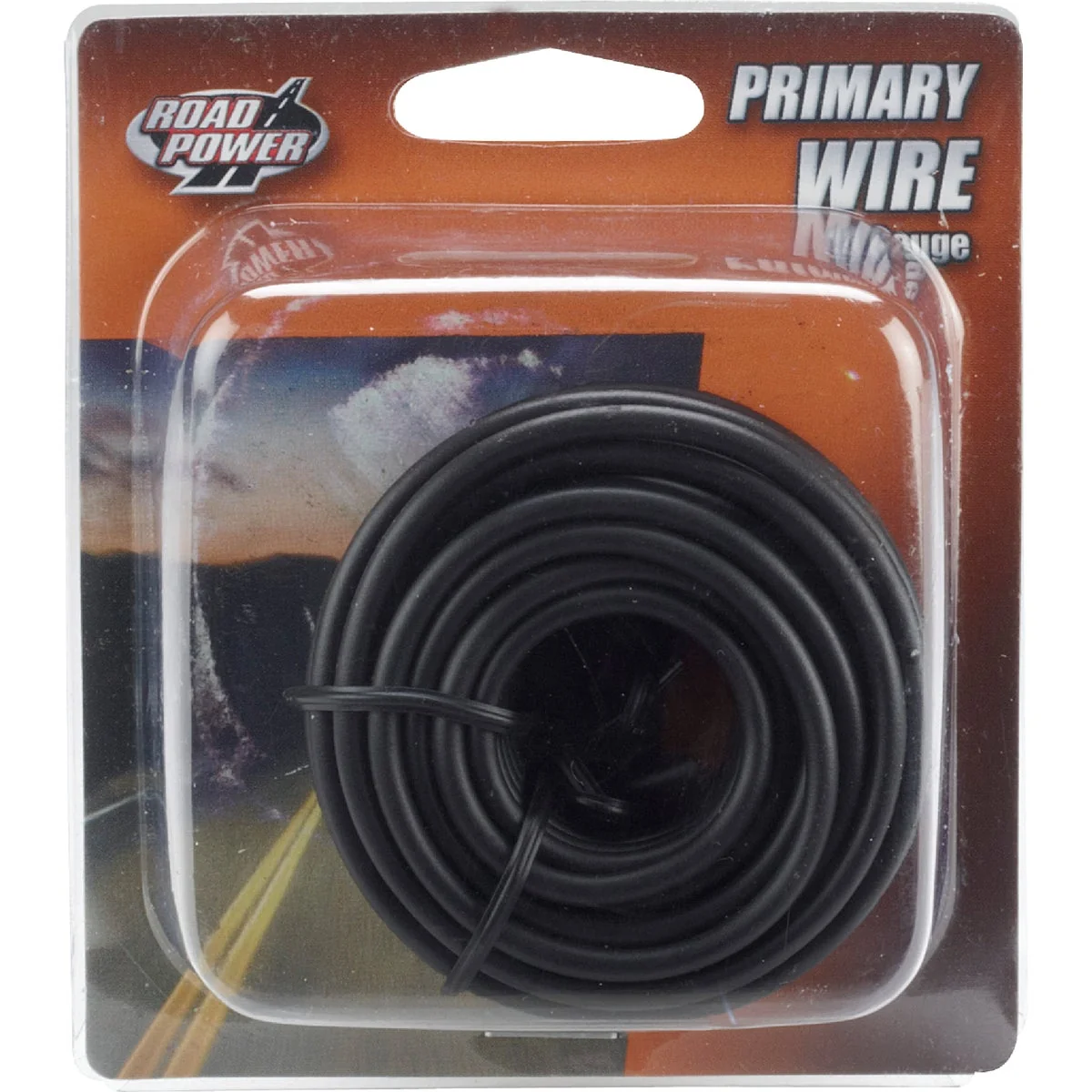 Excellent ROAD POWER 17 Ft. 14 Ga. PVC-Coated Primary Wire Black Dependable