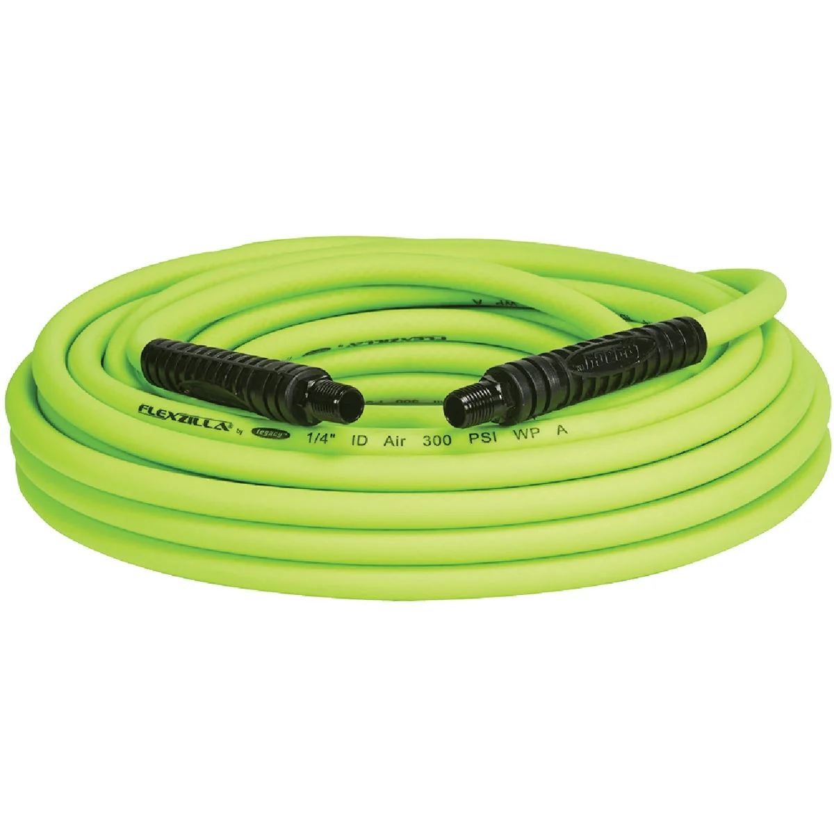 Natural Flexzilla 1 4 In. x 50 Ft. Polymer-Blend Air Hose with 1 4 In. MNPT Fittings Innovative