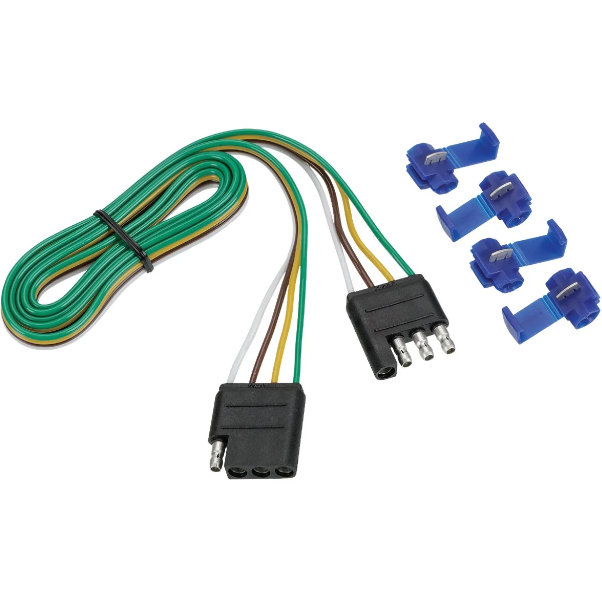 Excellent Reese Towpower 4-Flat 48 In. Loop Vehicle Trailer Connector Set Fine