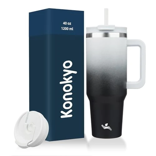 Breathable 40 oz Insulated Tumbler Water Bottle with Handle Prestigious