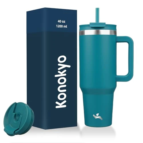 Selected 40 oz Insulated Tumbler Water Bottle with Handle High-Grade