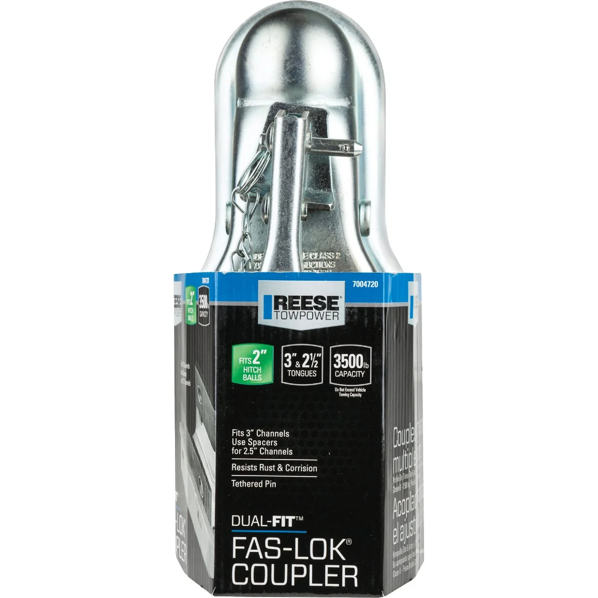 Sustainable Reese Towpower Dual-Fit Fas-Lok 2 In. Ball Class II Trailer Coupler First-Class
