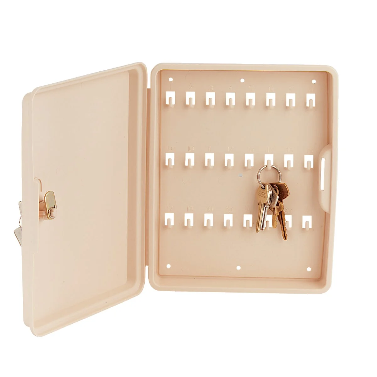 Breathable Lucky Line Lockable Polypropylene 8-1 2 In. Key Cabinet Efficient
